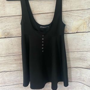 Allegra K Women's Button Decor Overalls Pinafore Dress Suspenders Skirt Small